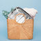 4 szt.Wodoodporna torba na przybory toaletowe zapinana na suwak z PVC